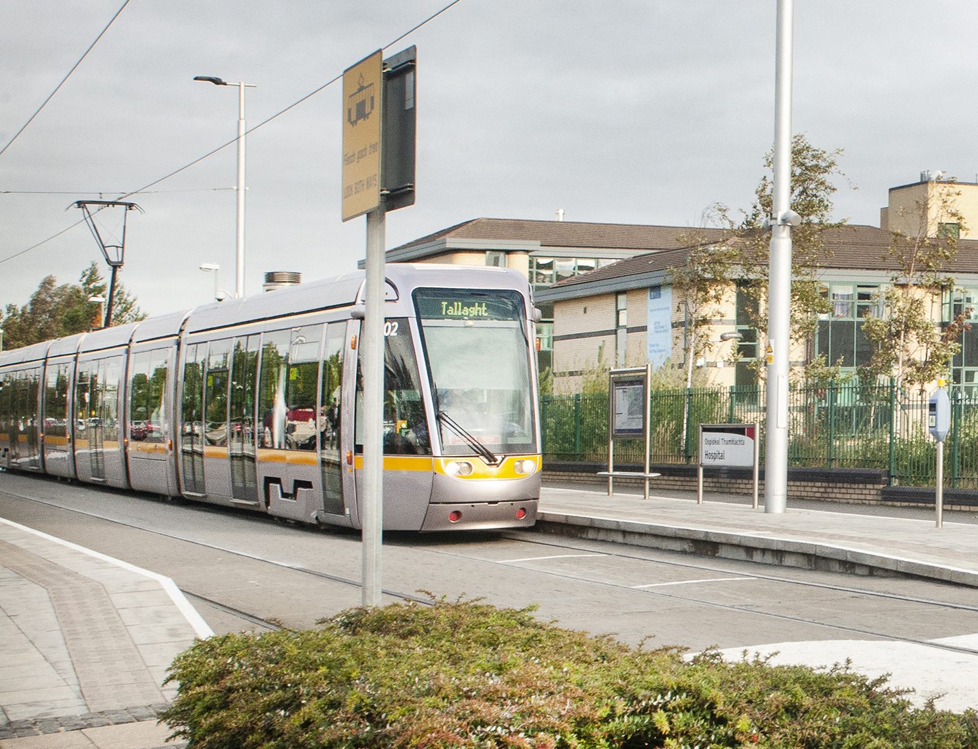 tram stop at Tallaght Hospital2